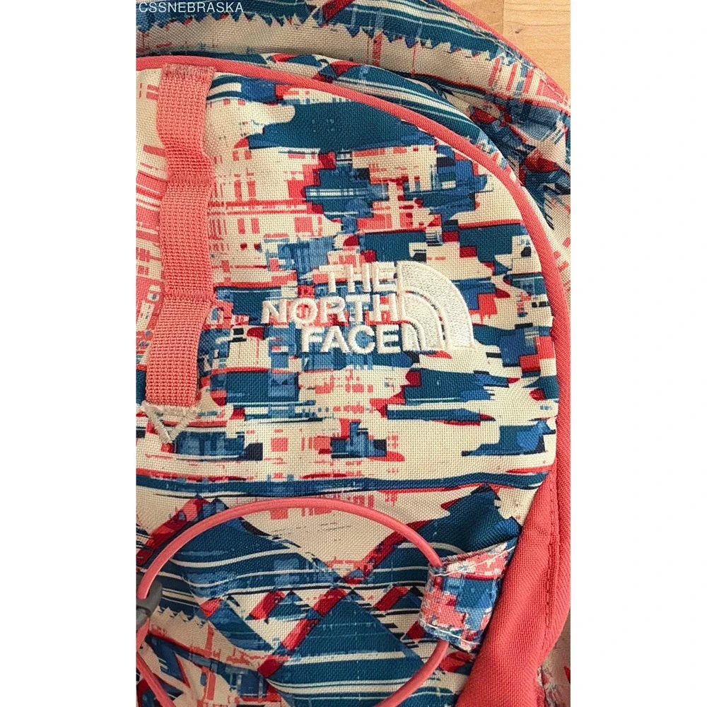 The North Face Coral Pink Geometric Jester Backpack Laptop‎ Daypack